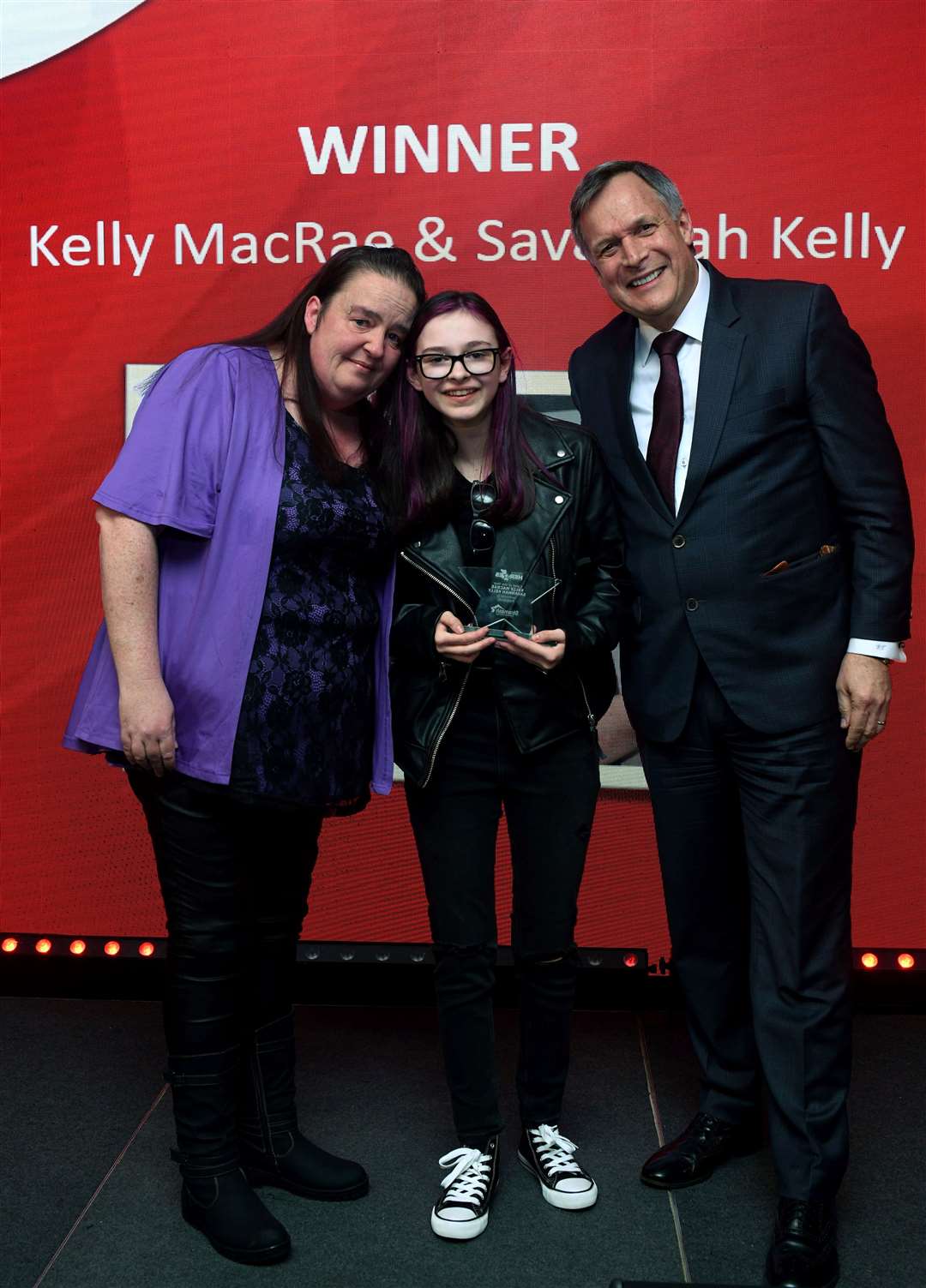 Kelly MacRae and daughter Savannah Kelly won the carer of the year award for 2024. Picture: James Mackenzie