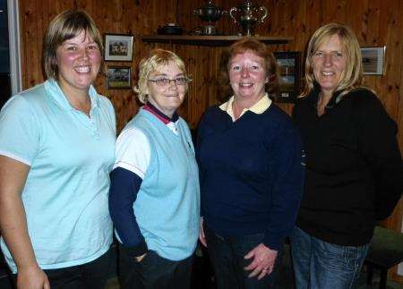 Prizewinners at the annual Thurso ladies club championship, from left: scratch runner-up Laura Durrand; scratch winner Eileen Manson; handicap winner Alison Campbell; and handicap runner-up Alice Fidler.