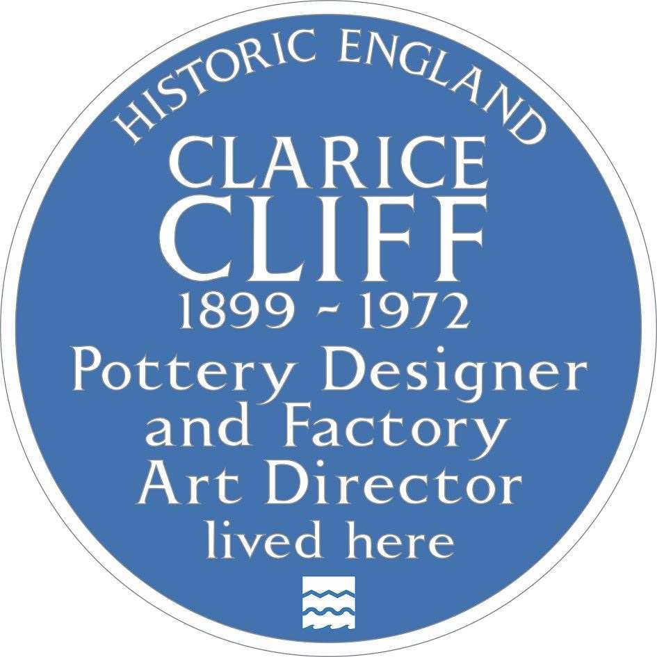 The Clarice Cliff national blue plaque (Historic England/PA)
