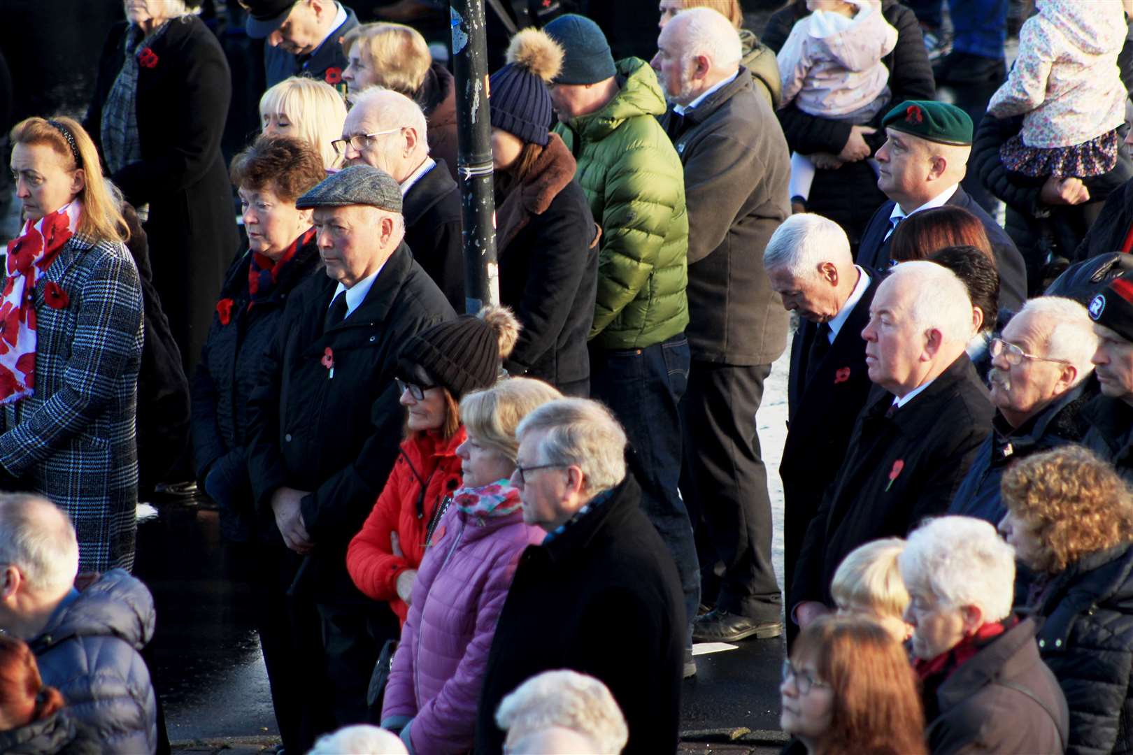 Remembrance Sunday 2023 in Wick. Picture: Alan Hendry