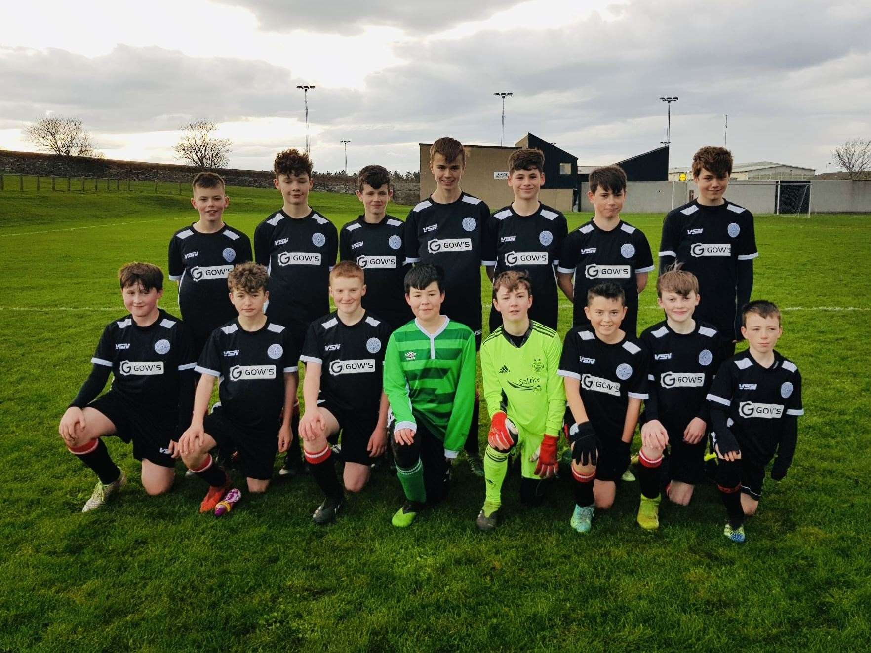 The Caithness United under-14s who had a convincing victory over Balloan at Wick's Upper Bignold Park.
