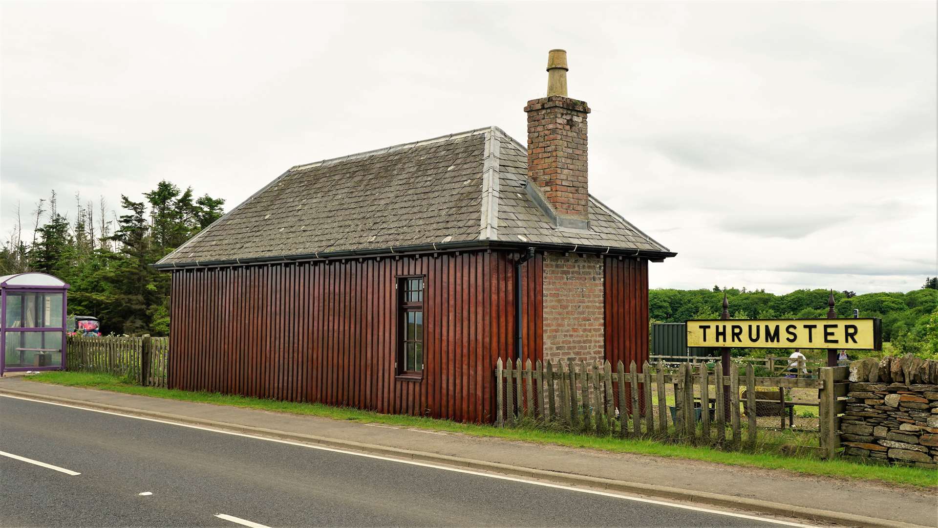 The refurbished Thrumster railway station in the village. Picture: DGS
