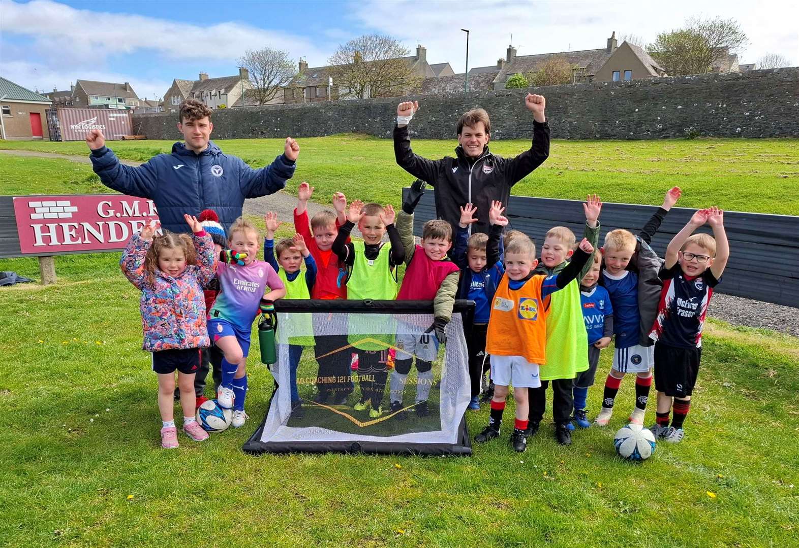 Youngsters in the 3-5 age group at the Ross County event hosted by AG Coaching.