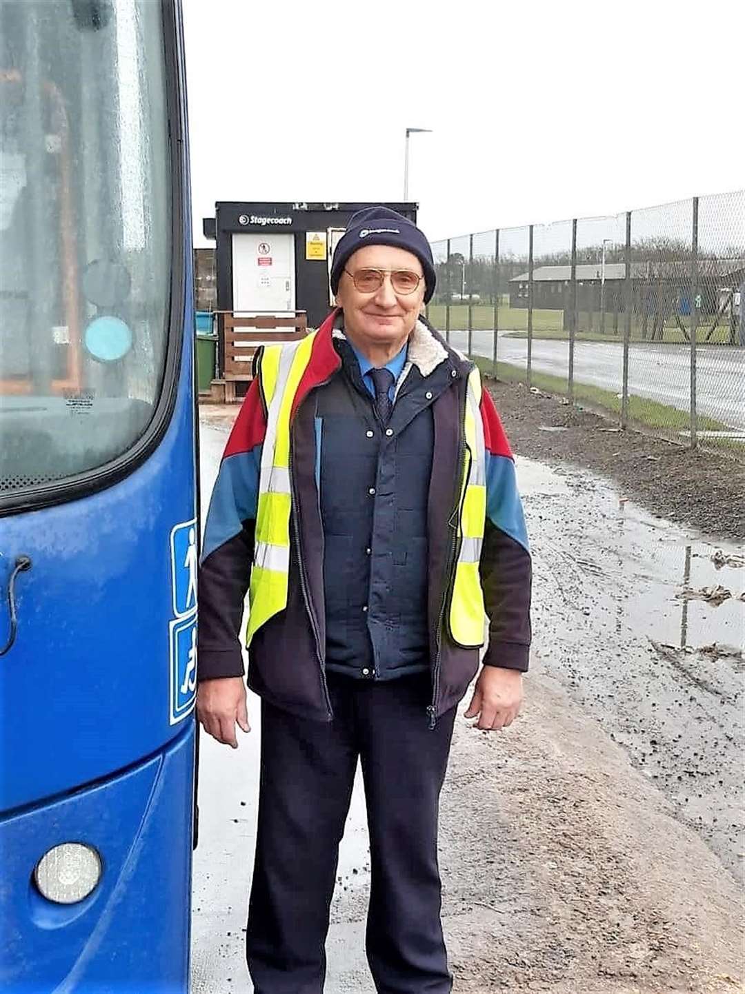 Billy Mckinlay retired on Friday after 47 years bus driving.