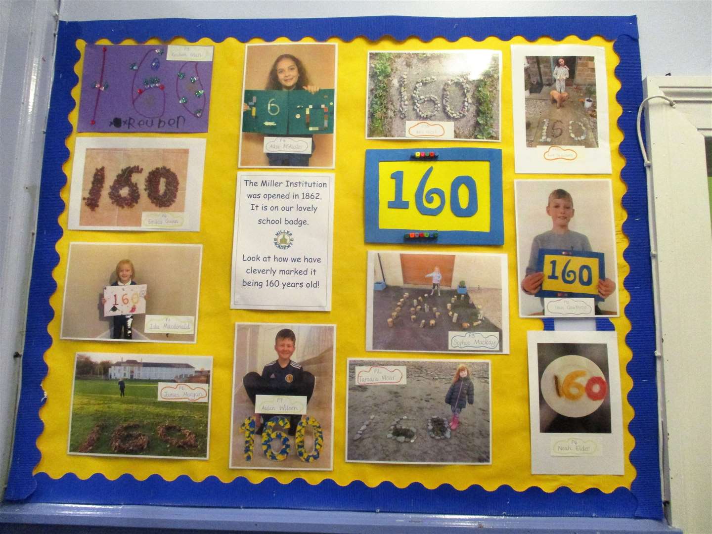 Many children contributed to the 160 years theme.