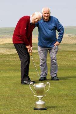 Ian Sutherland and Kenny Farmer, winners of the McVitie and Price Foursomes.