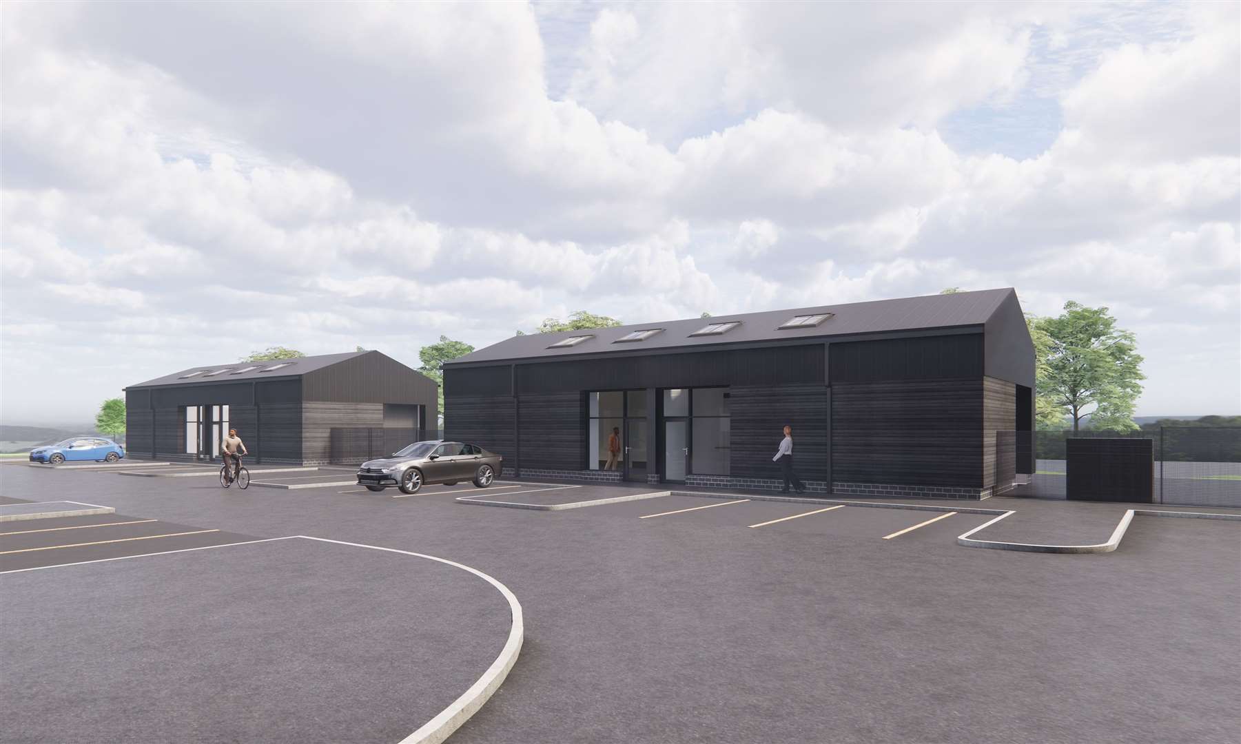 Work began recently on a £2.7 million contract to create four additional units at Wick Business Park. Picture: HIE