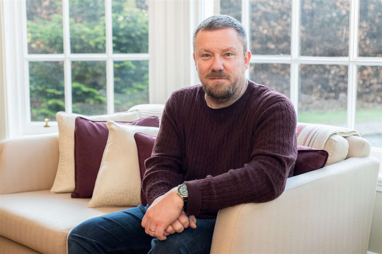 Neil Urquhart talks about his blood donation journey and how transfusions helped his late father Ian. Picture: Daniel Forsyth.