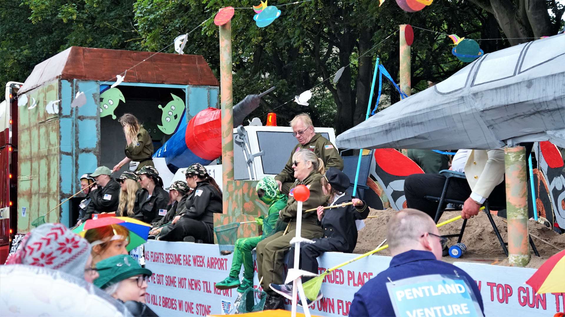 Procession of floats and fancy dress for Wick Gala Week 2022. Picture: DGS