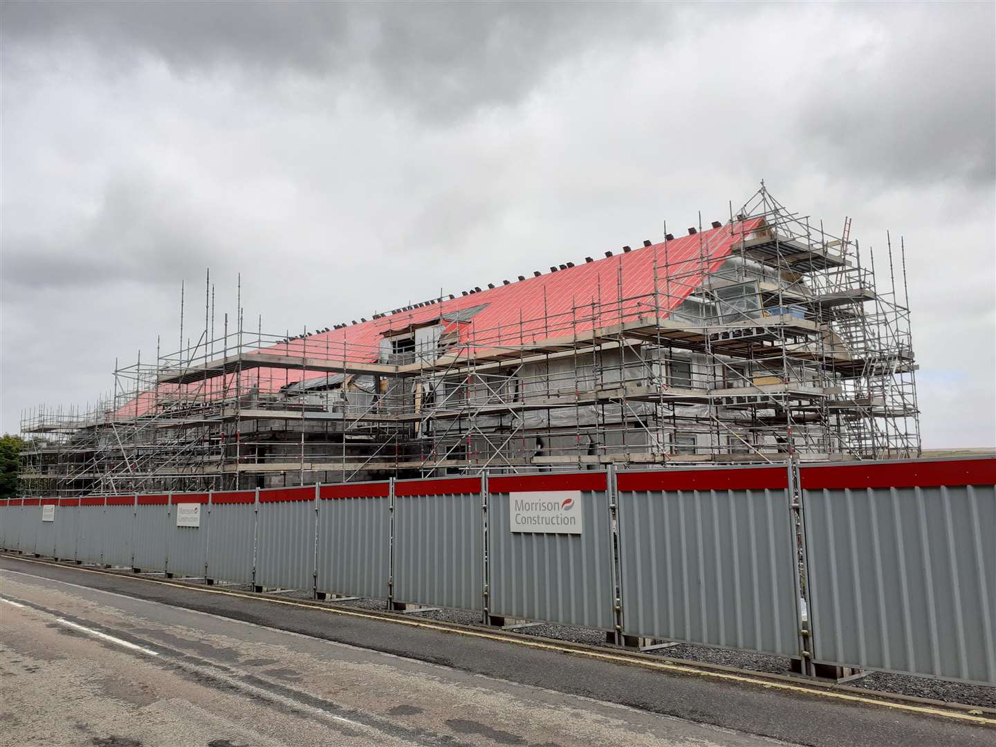 The Premier Inn construction site in Thurso pictured earlier this month.
