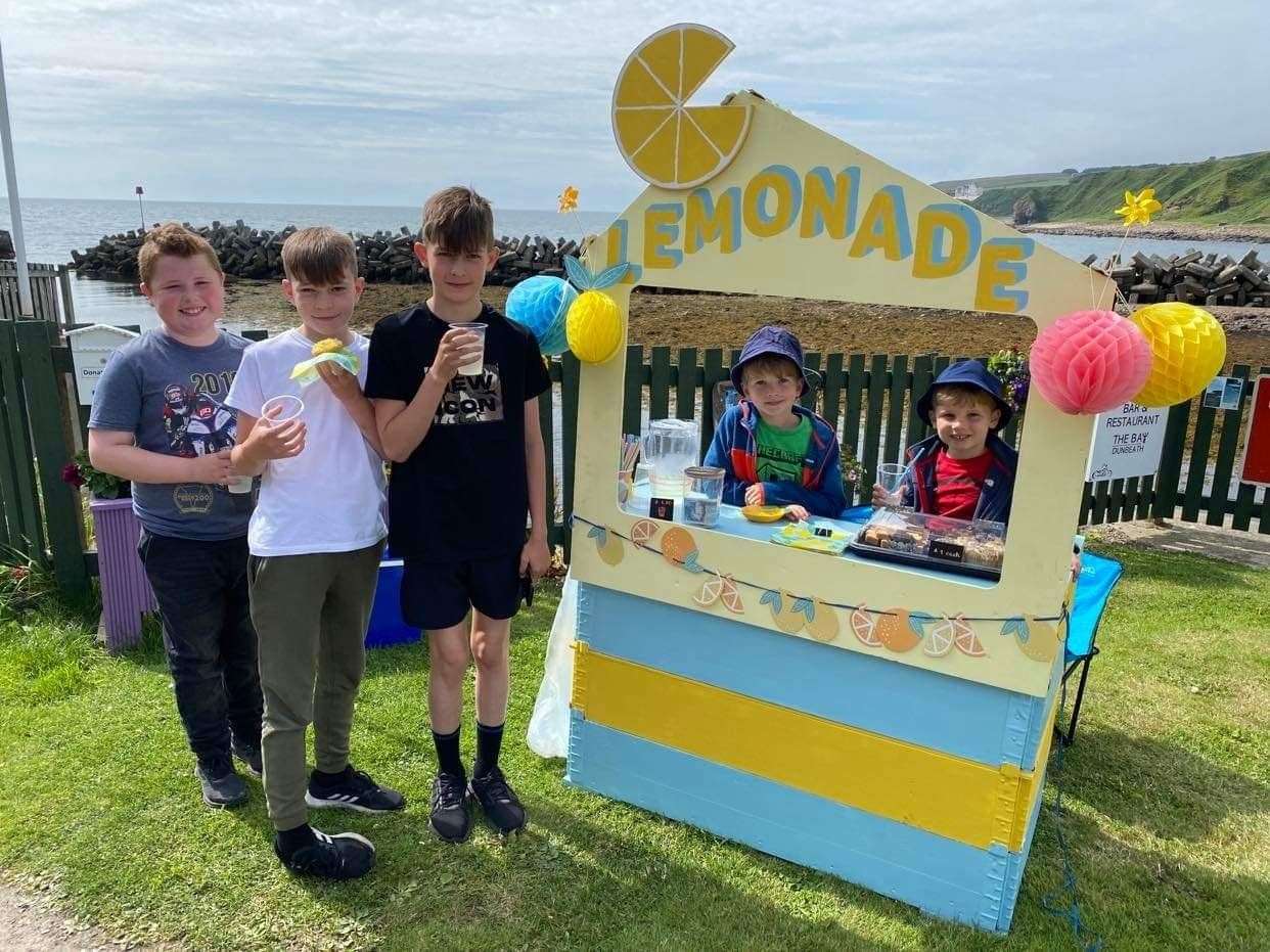 The lemonade stall again proved to be a popular attraction in Dunbeath.