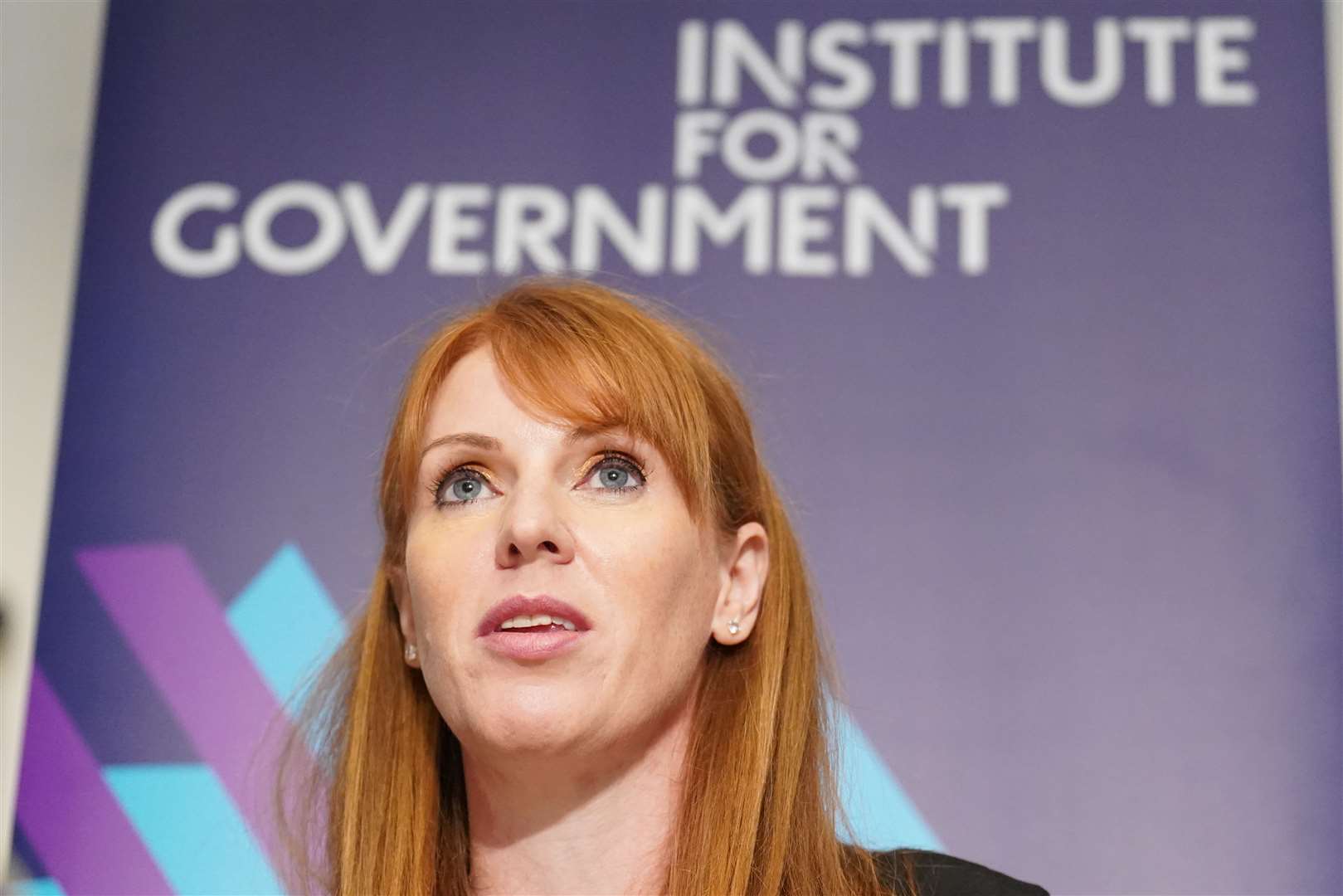 Labour deputy leader Angela Rayner, speaking at the Institute for Government, set out how her party would improve trust in politics if it wins the next election (Stefan Rousseau/PA)