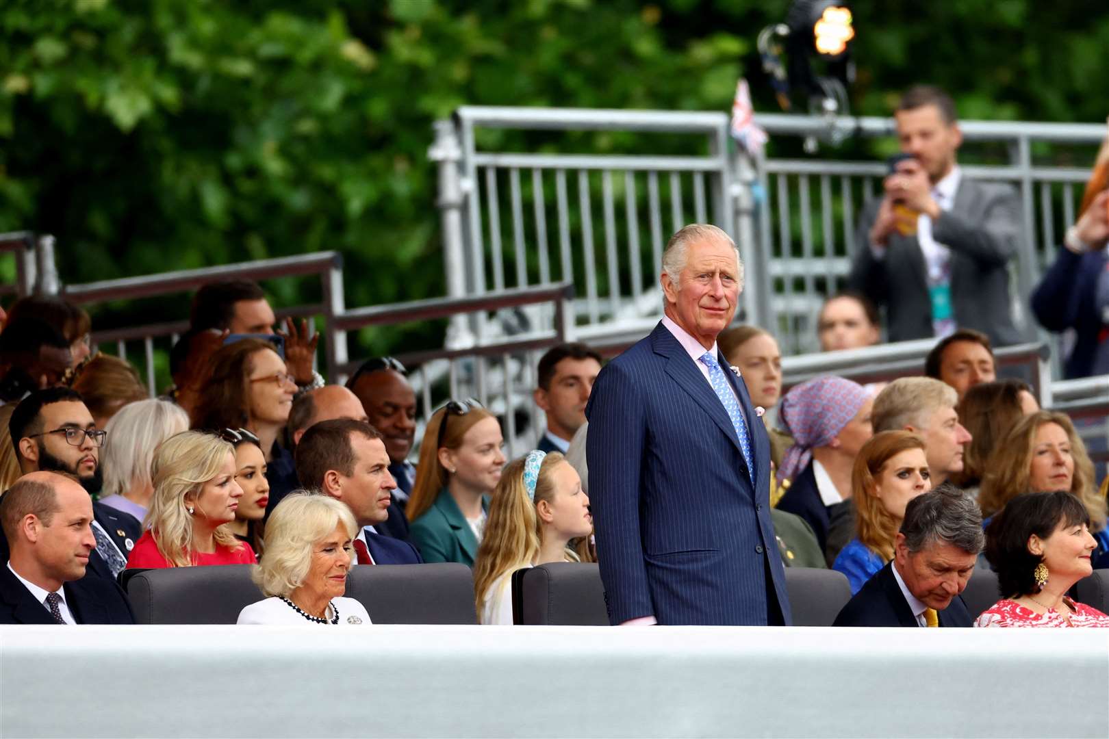 Prince Charles looks on (Hannah McKay/PA)