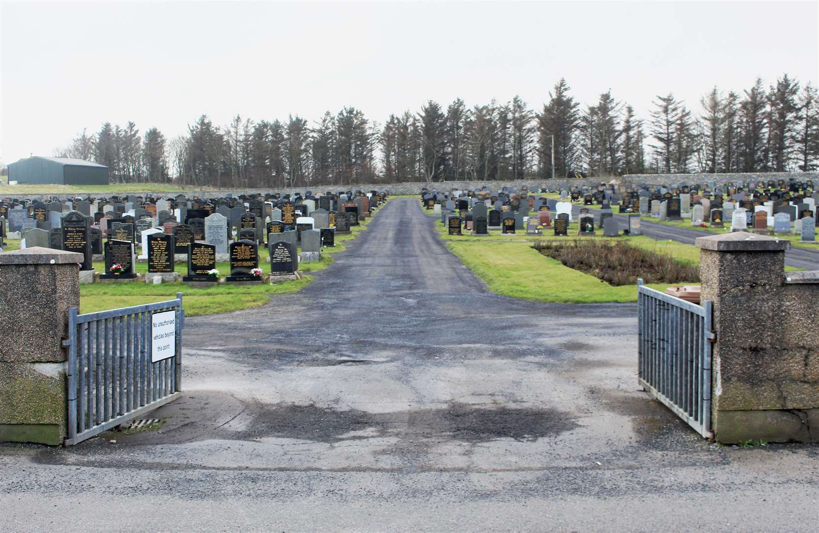 There are proposals to restrict access for vehicles at Wick cemetery.