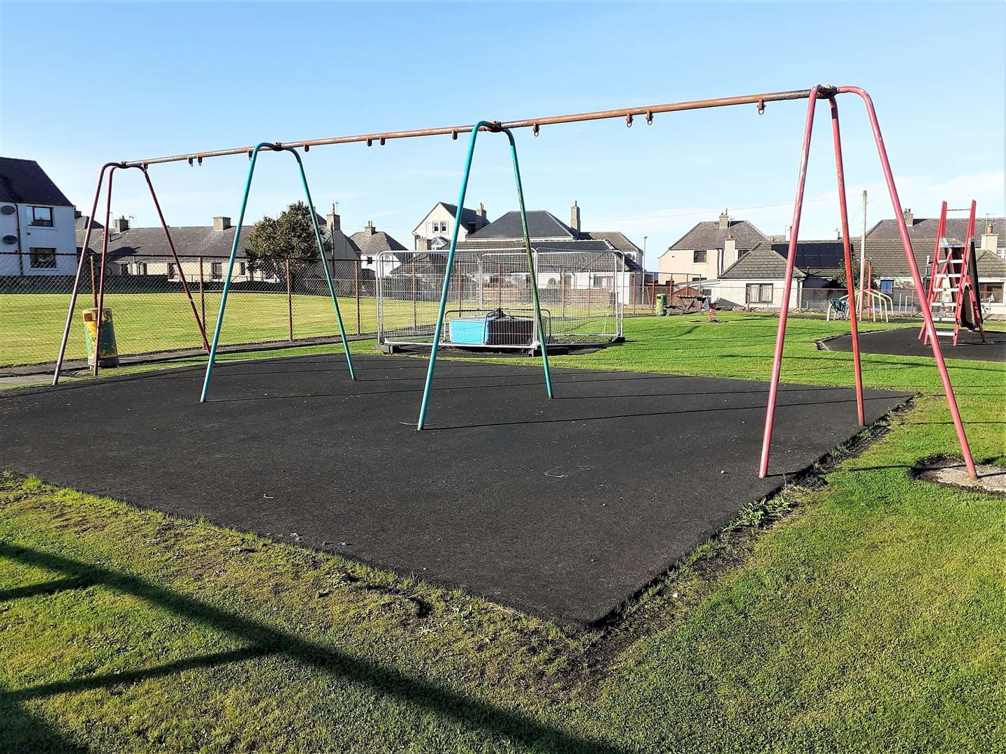 This Thurso play park has lost its swings.