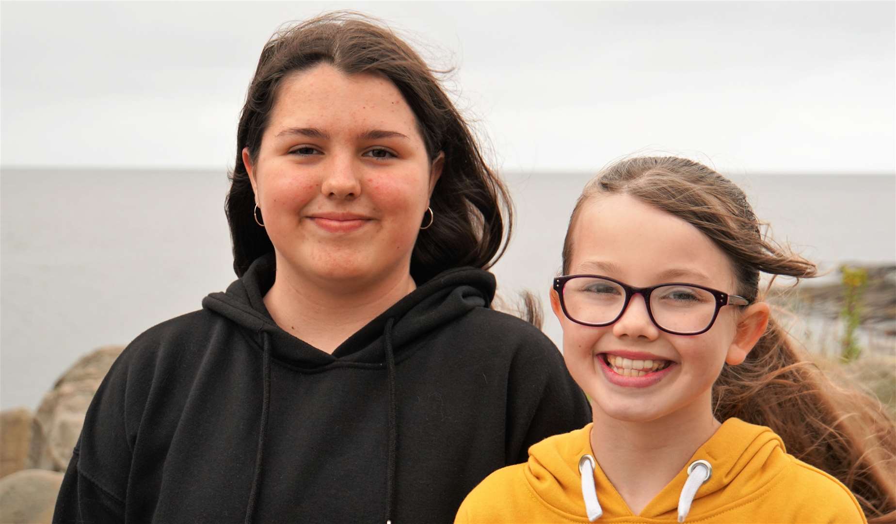 Sisters Sarah (left) and Emma Thomson worked together to make a film on the ecological impact of plastic pollution. Picture: DGS