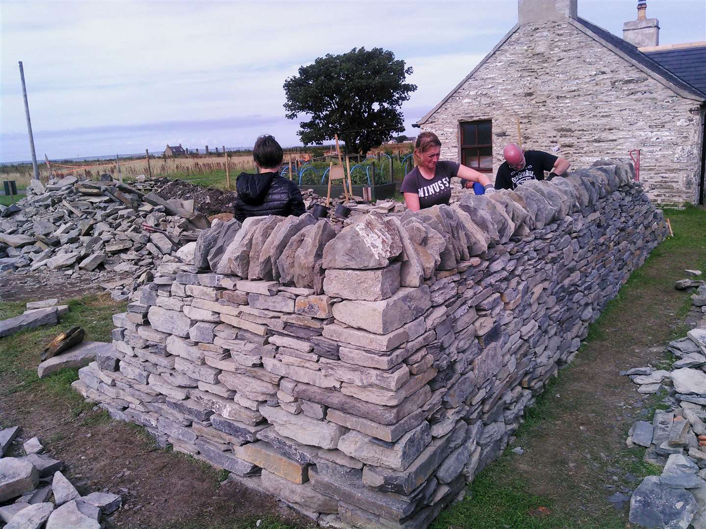 The two-day course is aimed at beginners or improvers to drystone dyking.