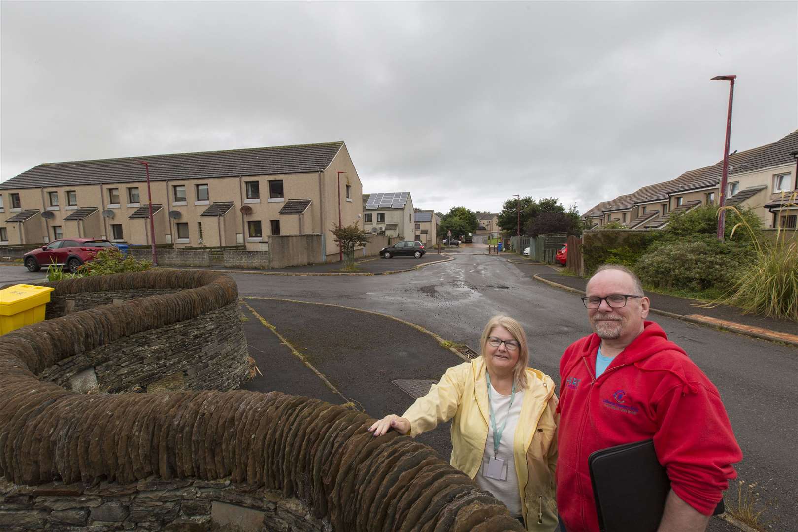 Bryan Dods and Julie Calder in part of the area that will be covered by the proposed Ormlie Community Heat Scheme. Picture: Robert MacDonald/Northern Studios