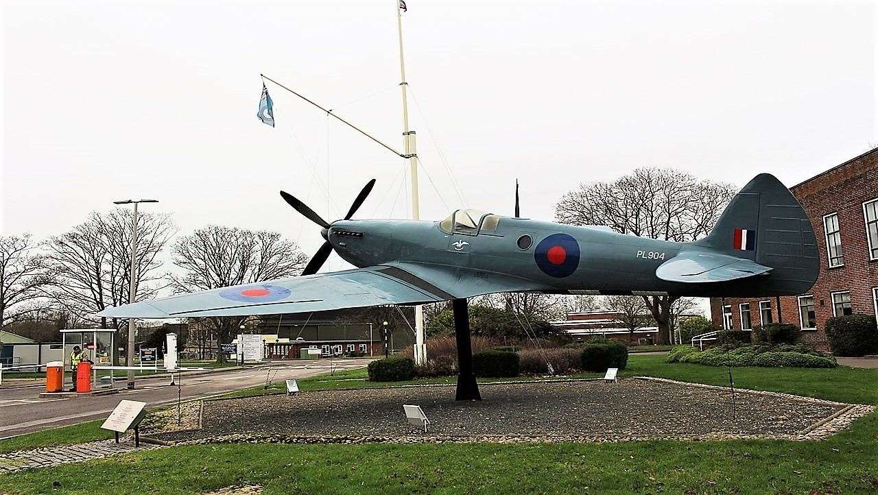 A 'Gate Guardian' Spitfire like this will hopefully be erected at Wick airport.
