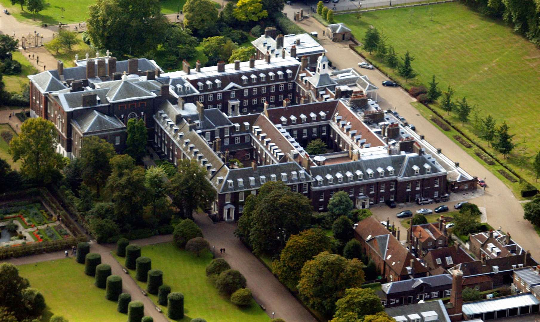 An aerial view of Kensington Palace in London in which Nottingham Cottage is located (Andrew Parsons/PA)