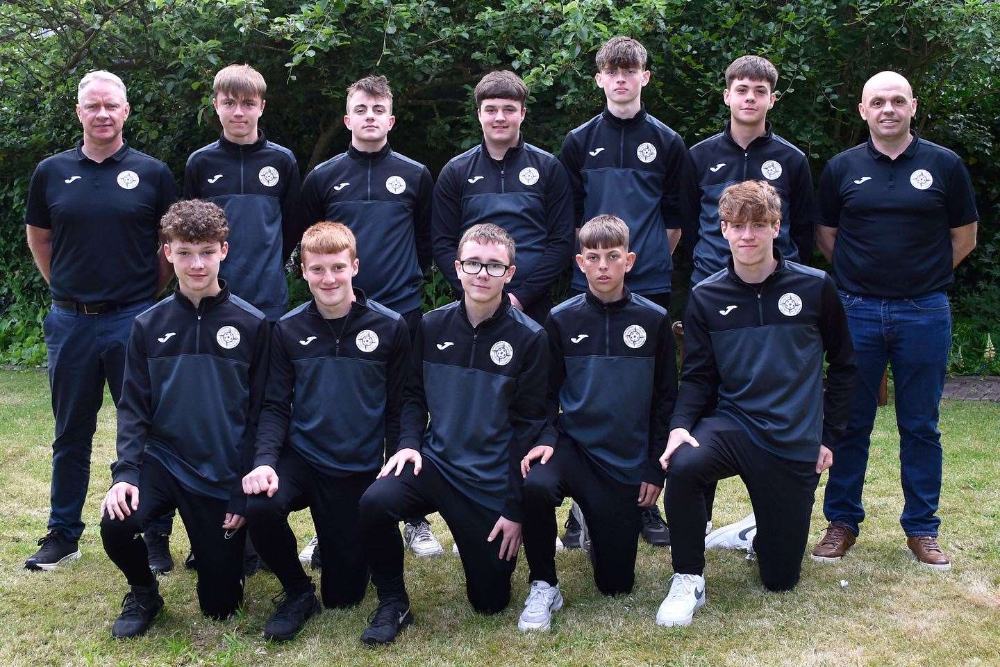 Caithness United under-16s and coaches at the presentation evening. Picture: Mel Roger