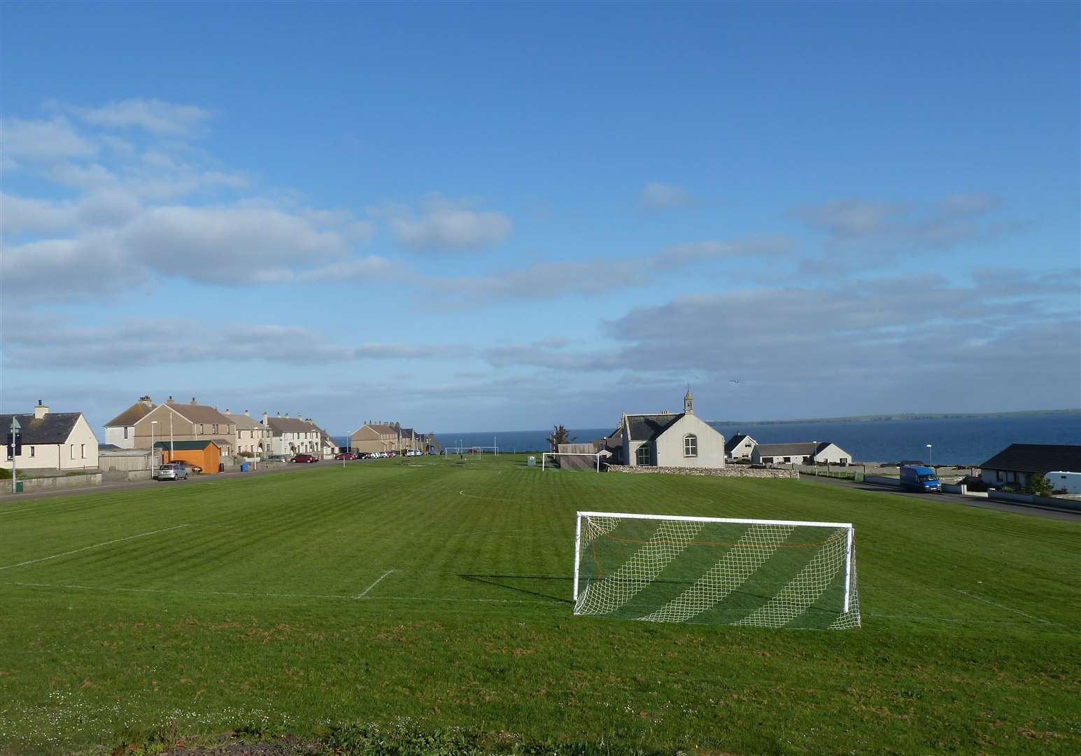Bayview Park, Keiss, one of the most scenic rural grounds. Picture: Angus Mackay, Keiss FC