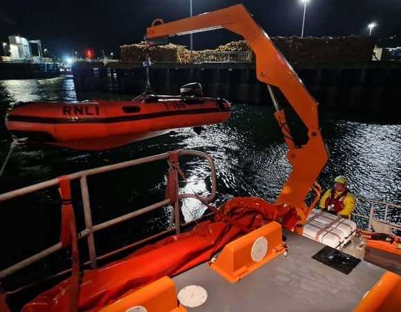 RNLI Thurso recently took part in training exercises in the deployment of the Y boat and search light use.