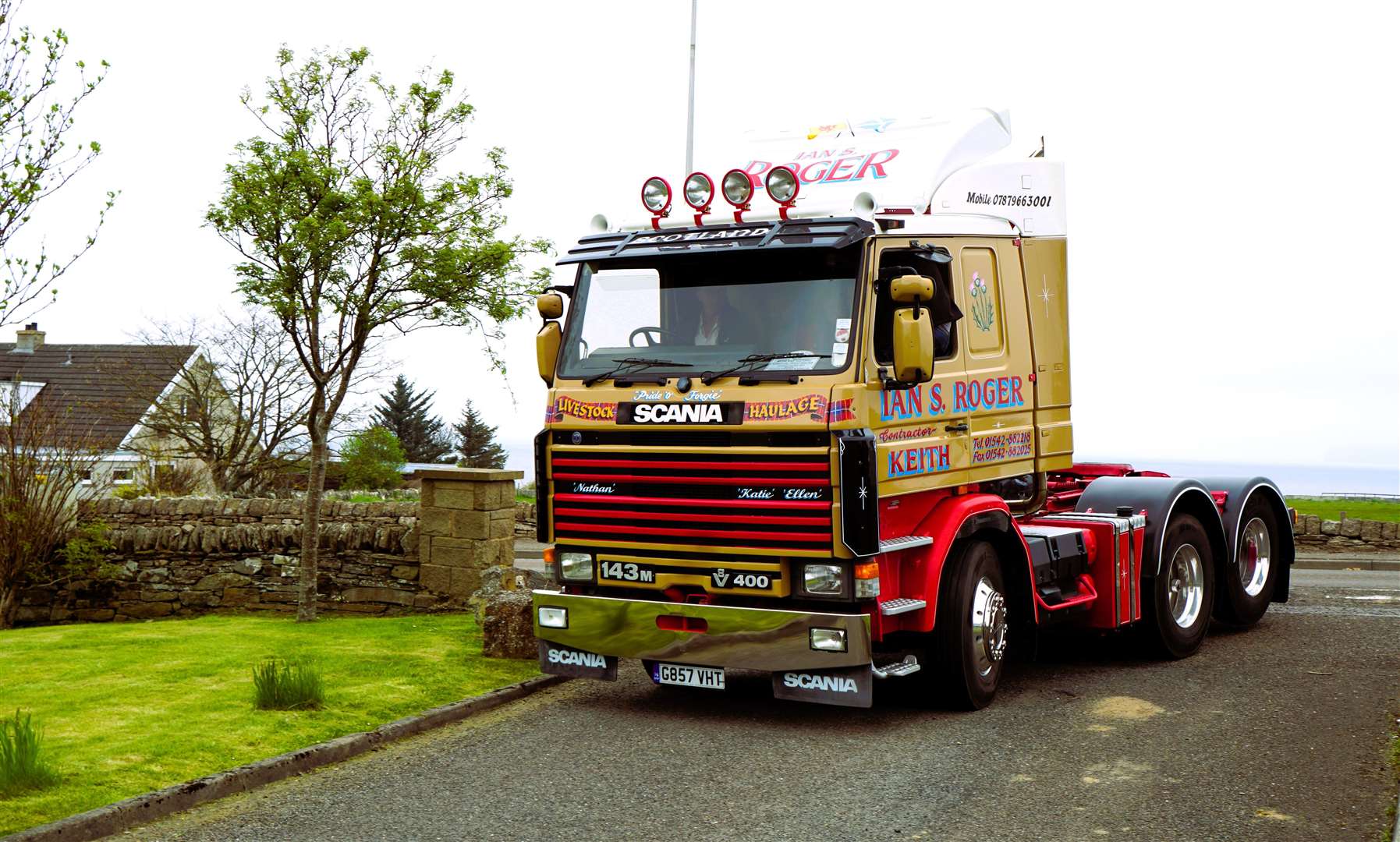 Ian S Roger cab arrives at its final destination. Picture: DGS