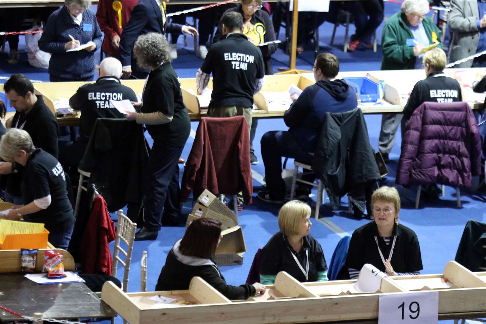 The general election count will take place overnight on Thursday.