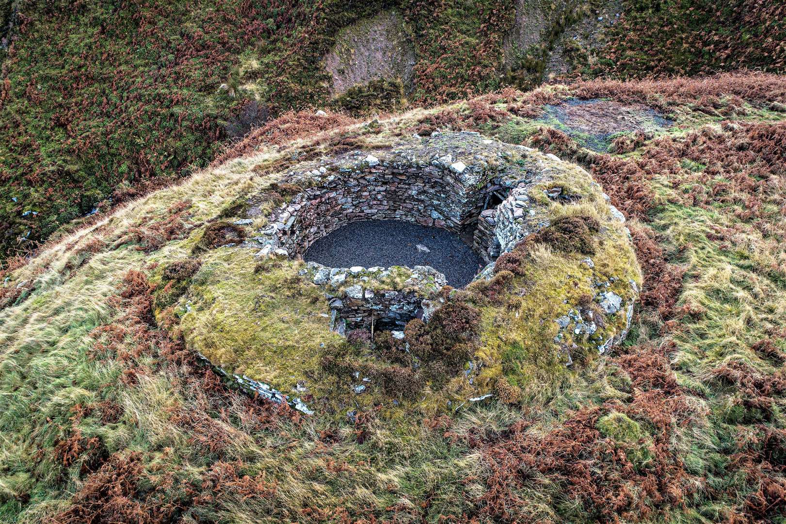 Dunbeath photographer Angus Mackay took this stunning aerial view of the restored broch at Ousdale.