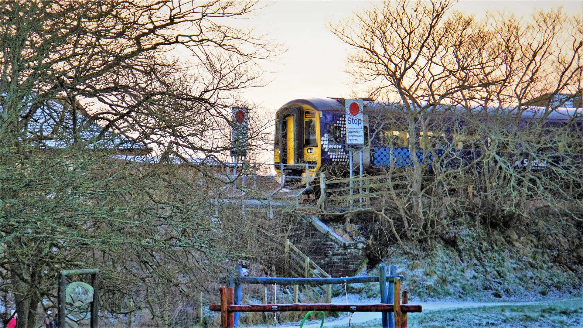 Train arriving in Wick last week. Picture: DGS