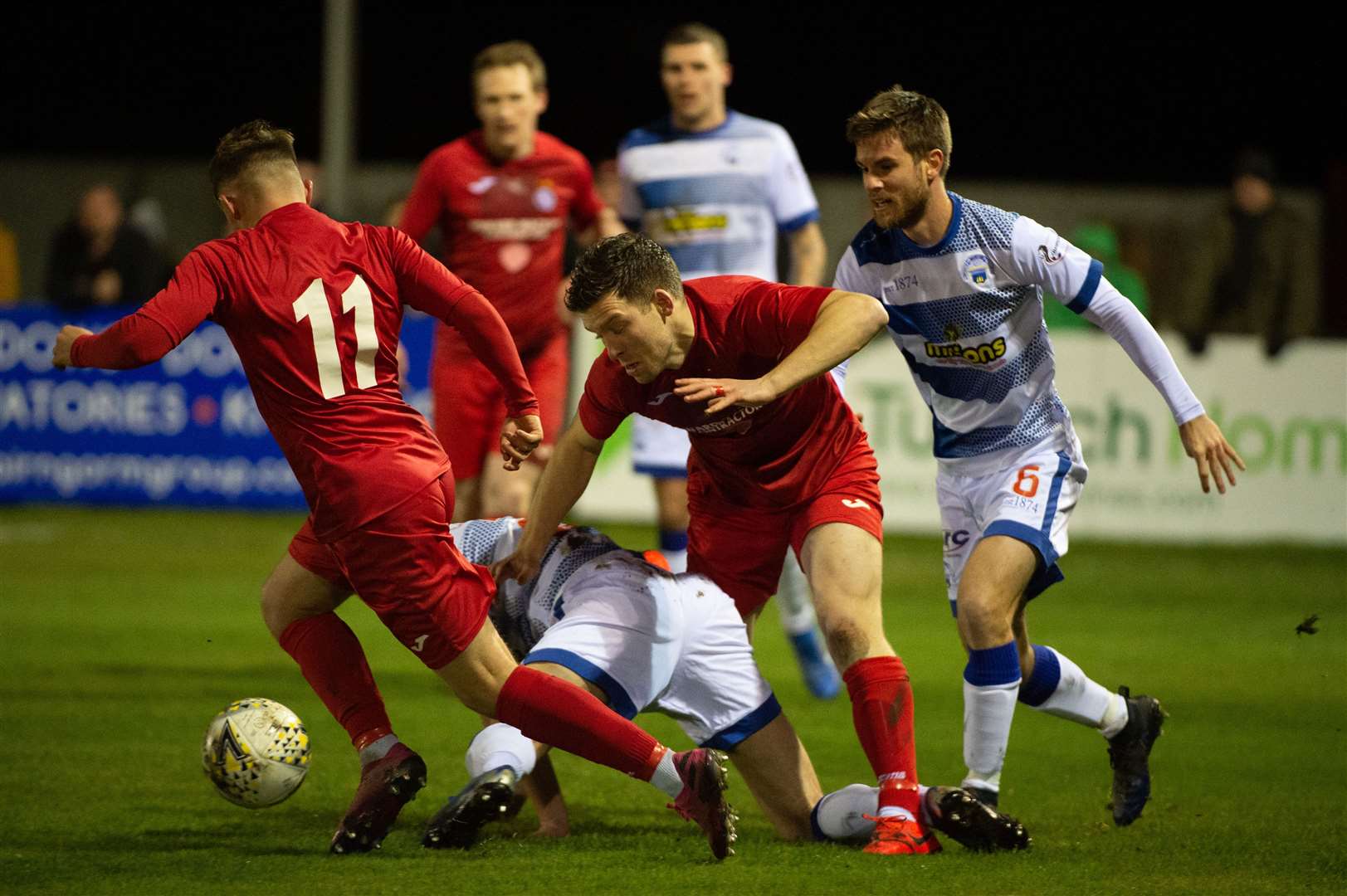 Brora Rangers in action against SPFL side Greenock Morton in a Scottish Cup tie in December. Picture: Callum Mackay