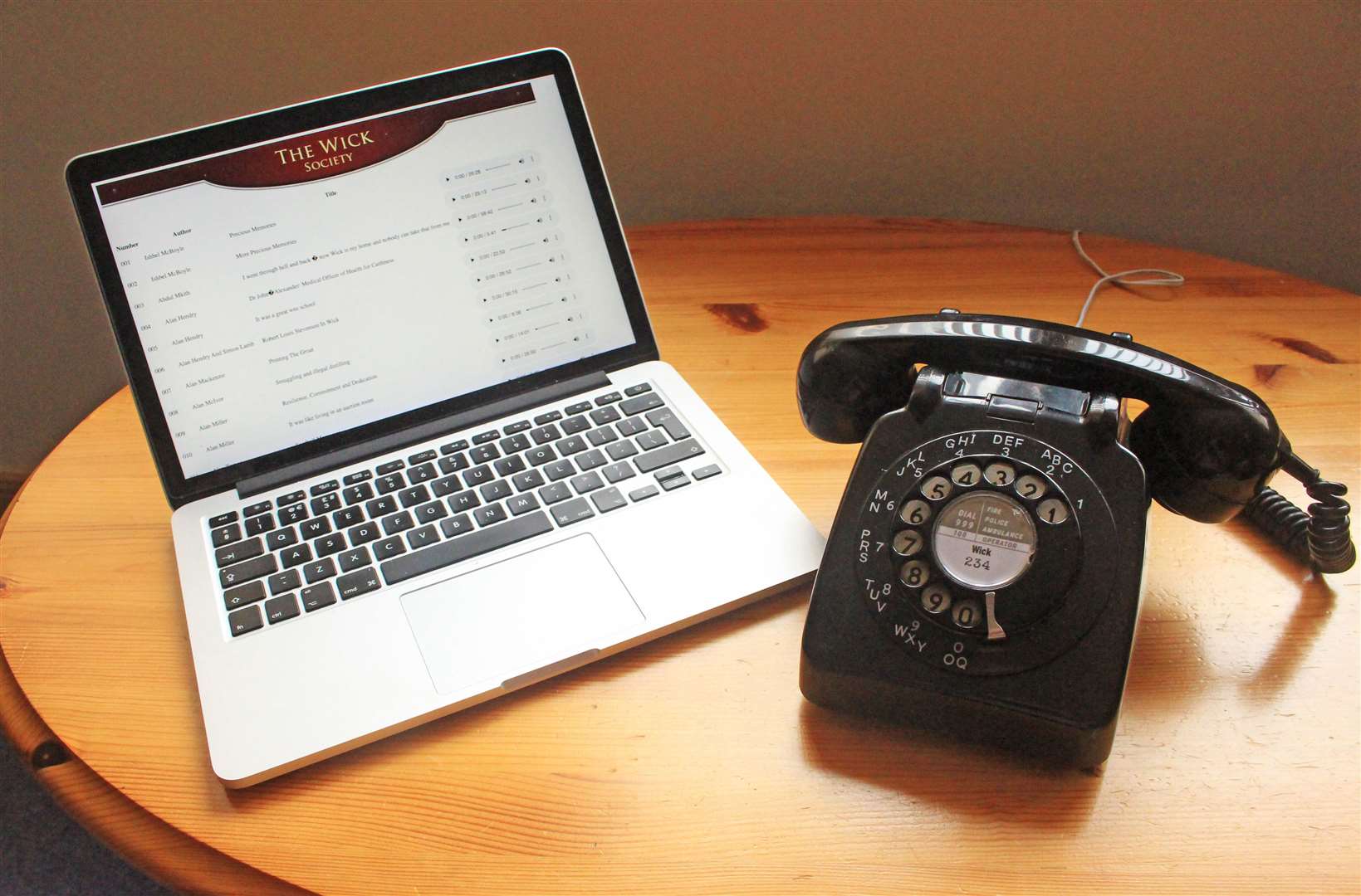 The repurposed 1960s GPO telephone will enhance Wick Voices' outreach activities.