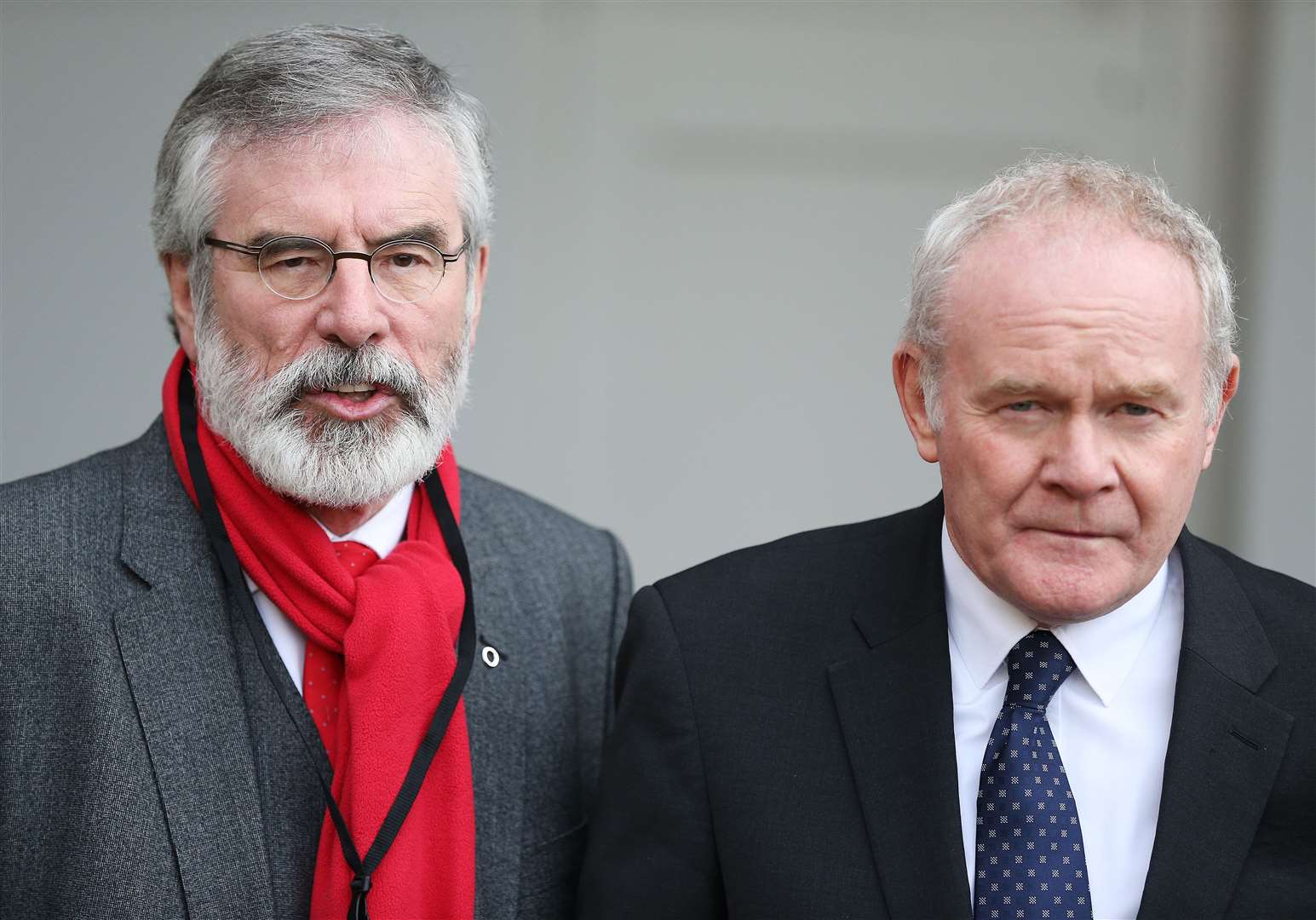 Gerry Adams (left) and Martin McGuinness. Records show the Sinn Fein leadership opposed the use of Parliament Buildings for the new Assembly (Brian Lawless/PA)