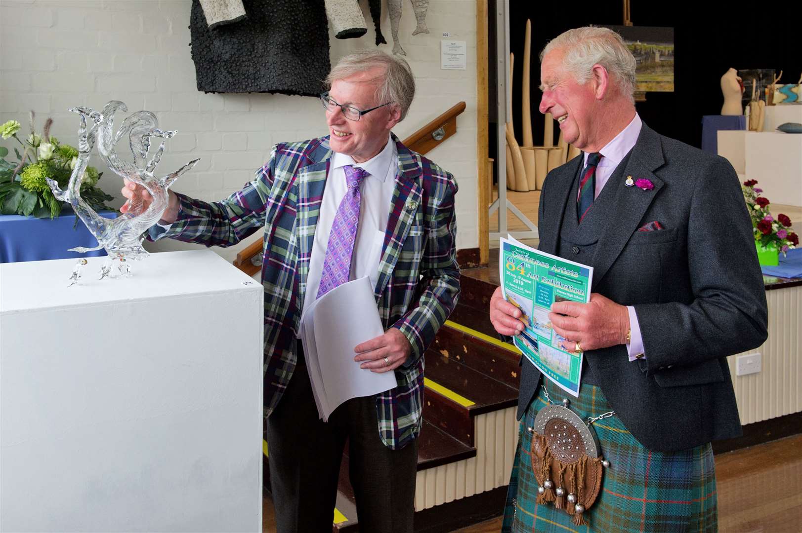 The new king has a long association with the Society of Caithness Artists