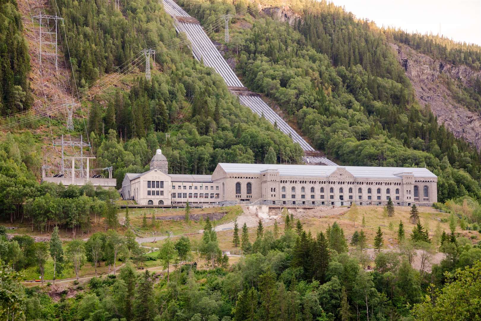 The Vemork power plant in Norway where heavy water production was attacked.