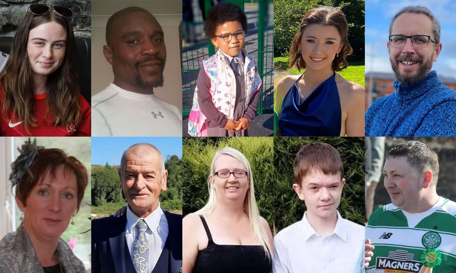 The 10 victims of the explosion in Creeslough (An Garda Siochana/PA)