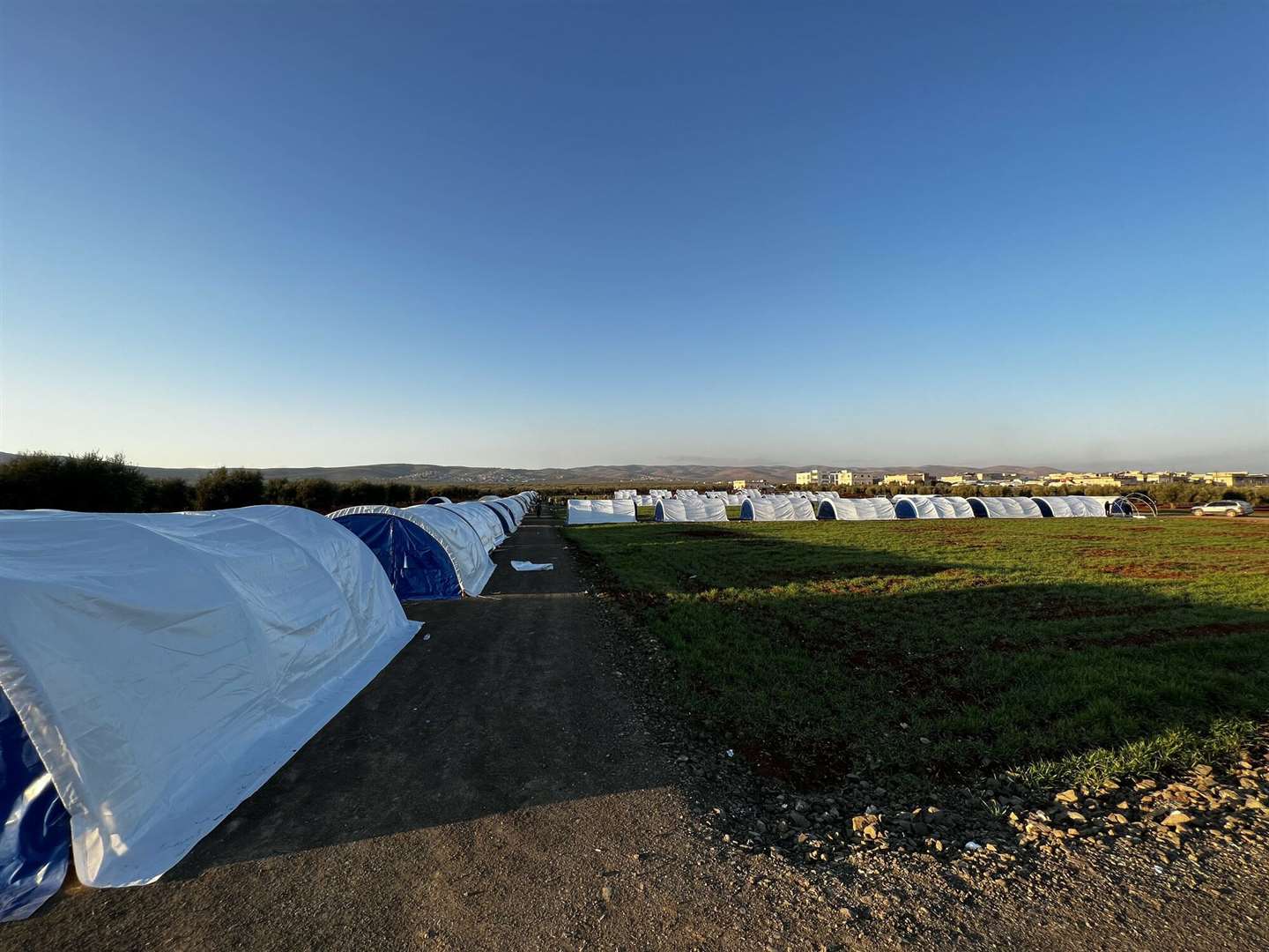 Tents set up by the Syrian Expatriate Medical Association, a partner of HelpAge, to host displaced people inside Syria. Picture: HelpAge International