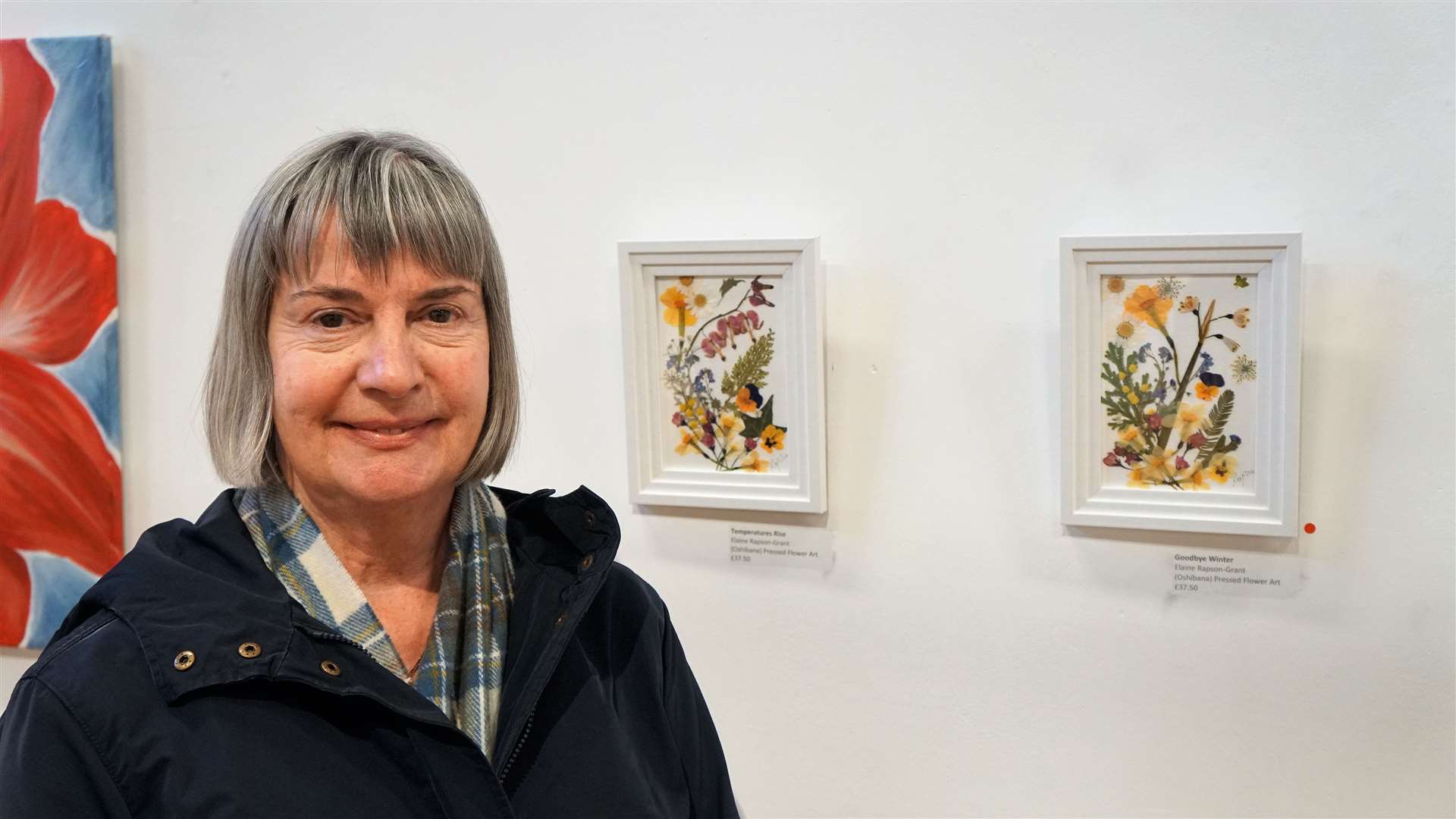 Elaine Rapson-Grant with some of her work. Picture: DGS
