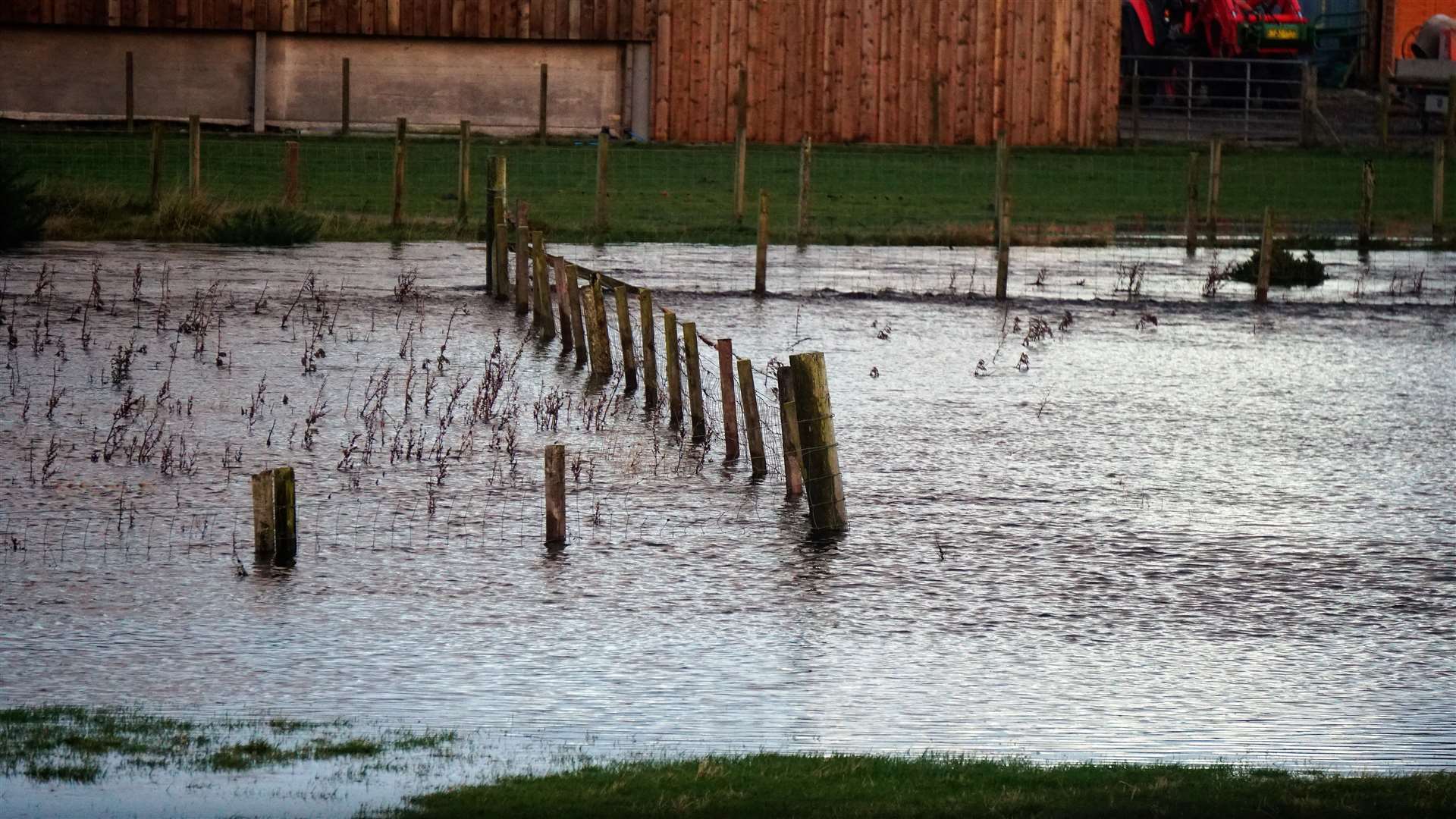 Flooded field in Tannach area. Picture: DGS