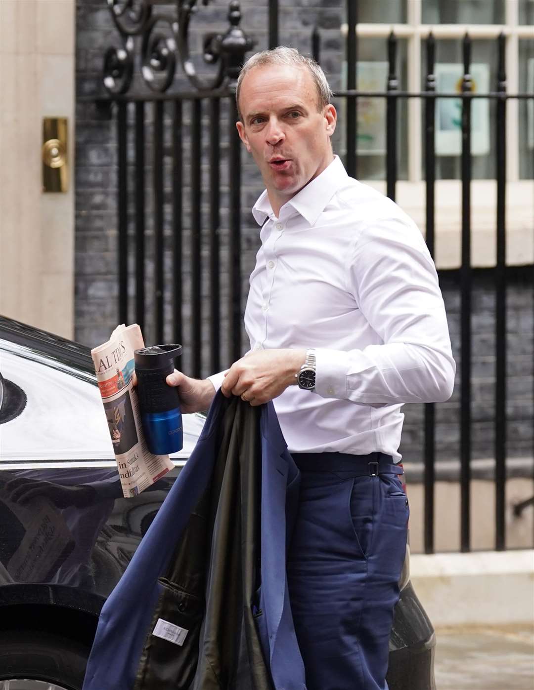 Deputy Prime Minister Dominic Raab remains on hand to assist with any major decisions (PA)