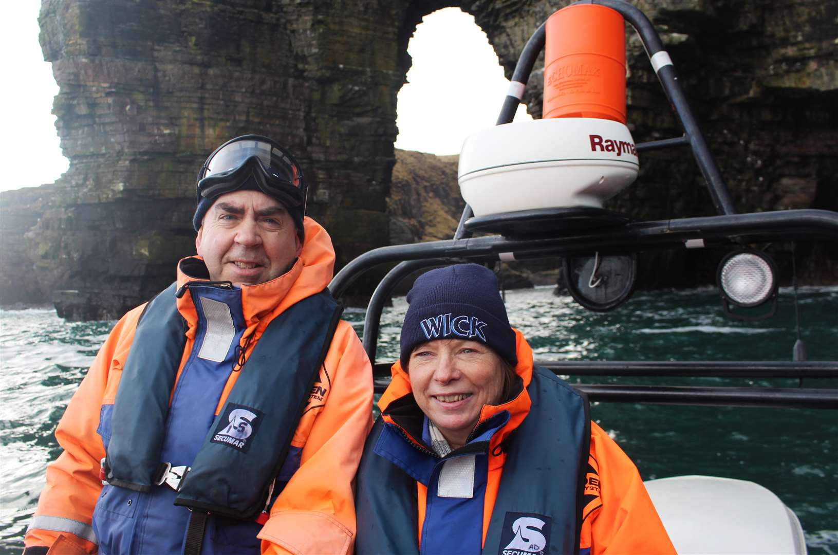 William Munro and his wife Adelaine of Caithness Seacoast Tours Ltd.