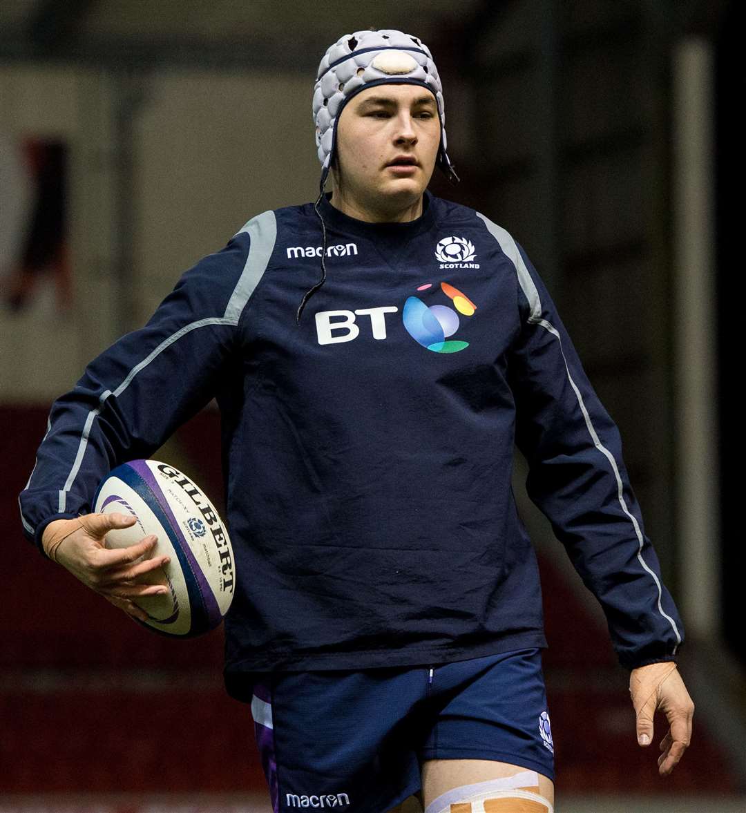 Shaun in Scotland colours for a match against France in the U20 Six Nations championship in 2018. Picture: Scottish Rugby