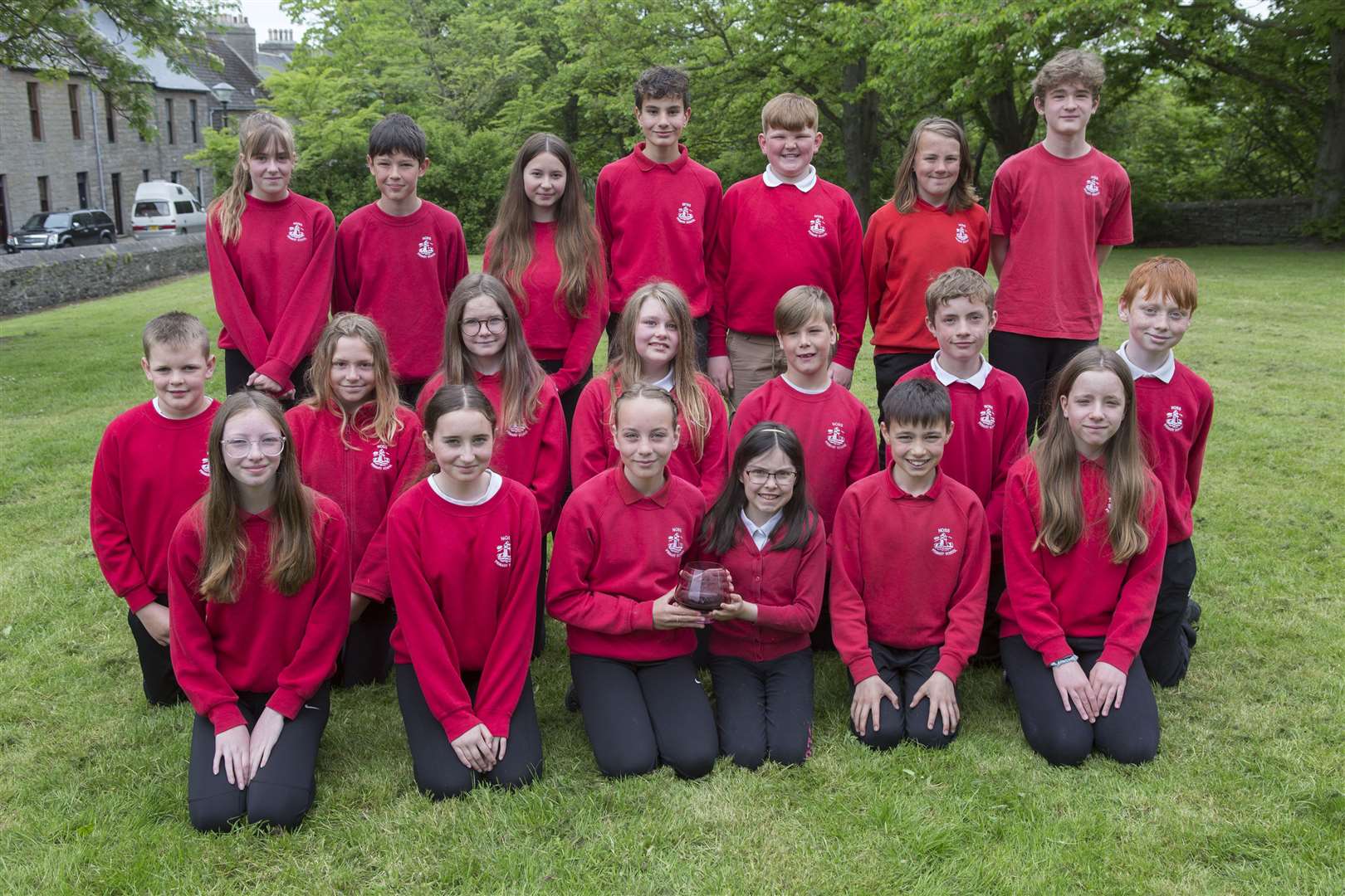 Noss P7 Red won the Caithness Glass Bowl for choral speaking, town schools. Picture: Robert MacDonald / Northern Studios