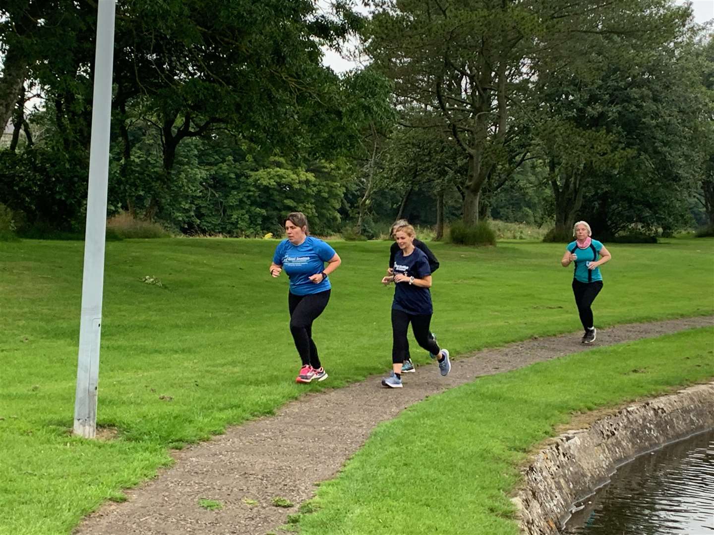 Runners took part in a parkrun trial on Monday ahead of the real thing on Saturday.