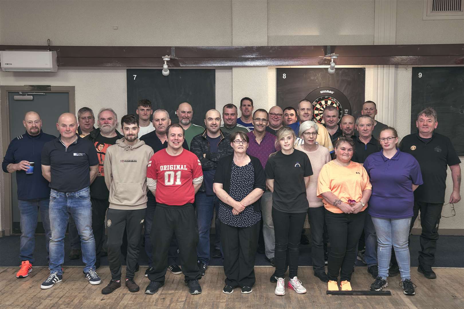 Competitors in Wick and District Darts League's Willie Keith and Karen Burke memorial events held at Harper's Function Suite. Picture: Saulius Kazakauskas