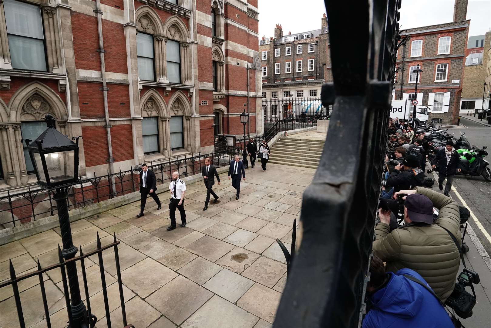 The Duke of Sussex leaving the Royal Courts Of Justice, central London, in 2023 (Jordan Pettitt/PA)