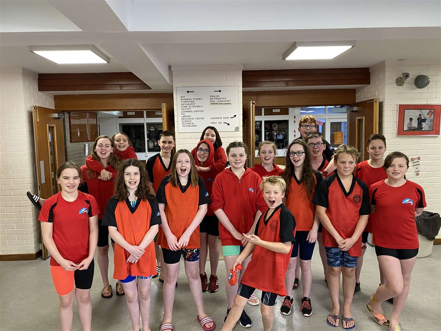 The team from Thurso Amateur Swimming Club who had a successful visit to Buckie.