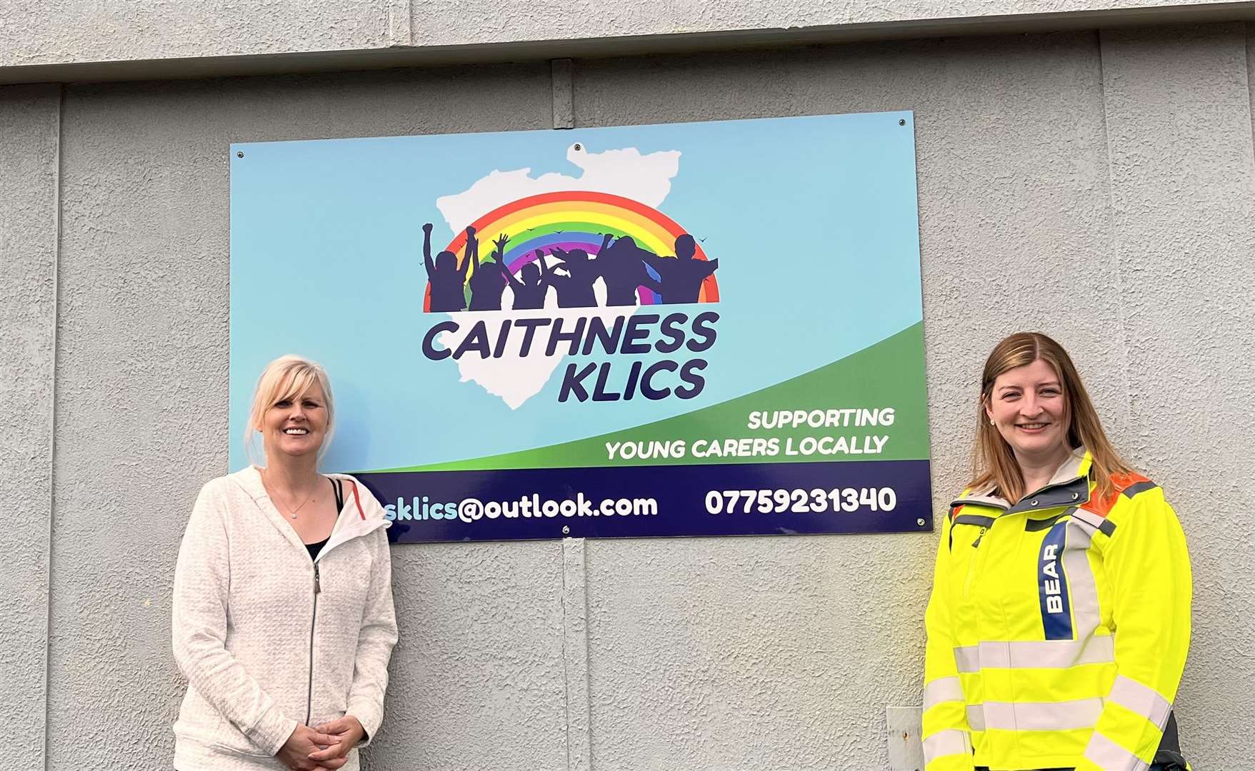 Wendy Thain of Caithness KLICS with Kim Thain, BEAR Scotland's engagement manager.