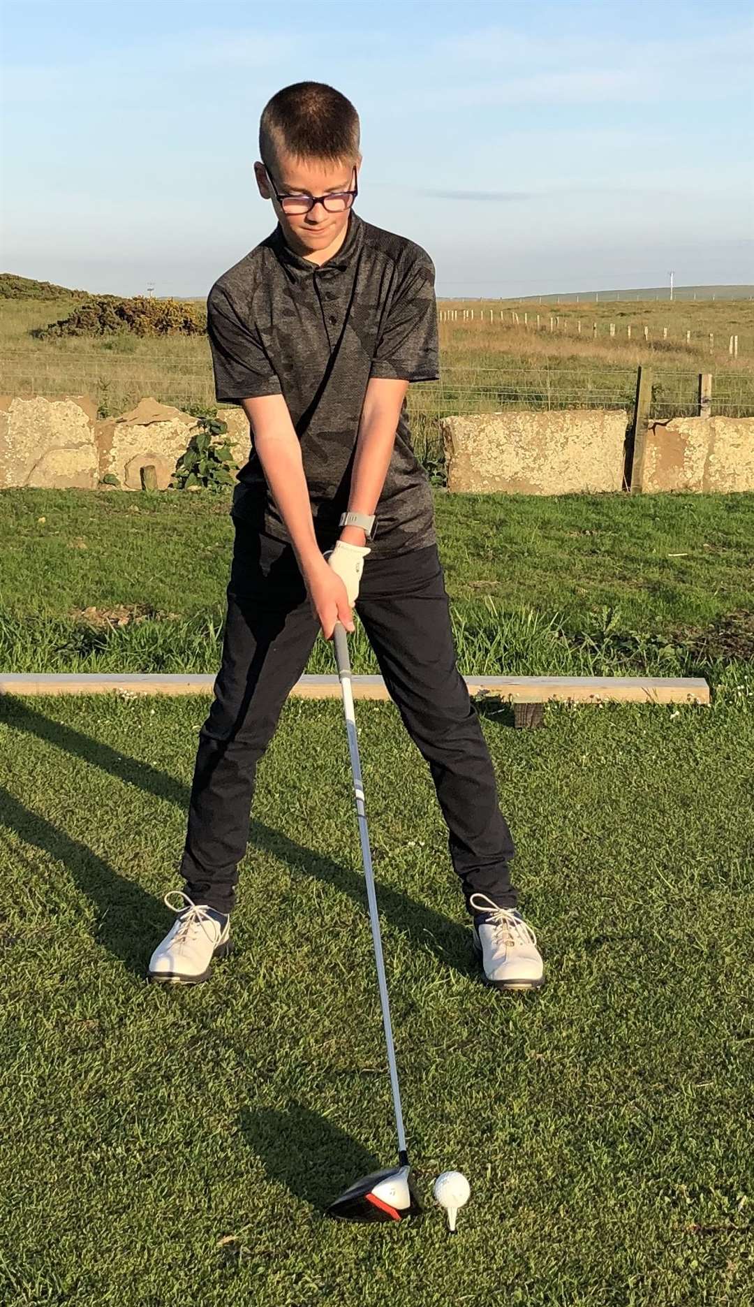 Eleven-year-old Tyler Gordon was the winner of Thurso Golf Club's delayed April Medal.